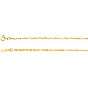 14k Yellow Gold Rope Chain 1.5mm, Gold Chain Necklace, Chain for pendant, Necklace for pendant, Minimalist, Gift for Her, Simple Chain