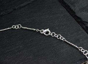 Pleiades Necklace, Handmade Silver Chain Link Necklace, Diamond Coin Pendant, Constellation Pendant, Eco Friendly, Ready to Ship in 3 to 5 daysNeckwear