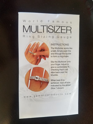 Ring sizers Multi sizer finger gauge ring size measure tool belt sizer