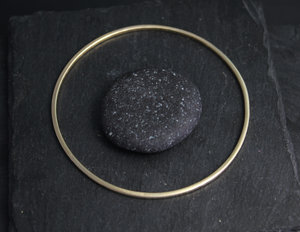 Hammered Yellow Gold Bangle Bracelet , Solid 14k Gold Bracelet, Handmade Bangle, Hammered Bangle, Ready to Ship Bracelet