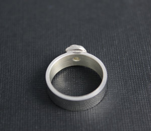 Cairn Rock Ring, Diamond Stacking Ring, Inspired by Nature, Organic Ring, Eco Fr