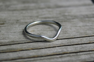 14k White Gold Wedding Band, Matching Band, Bridal Set, Wedding Set, Eco Friendly, Ready to Ship Gold Ring