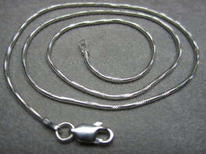 sterling silver patterned snake chain 18 inch