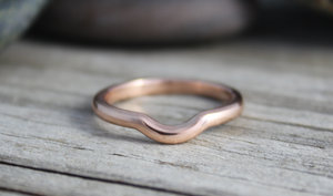 14k Rose Gold Wedding Band, Matching Band, Bridal Set, Wedding Set, Universal Wedding Band, Recycled Gold, Ready to Ship Gold Ring