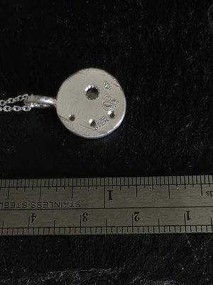 Desert Diamond Coin Pebble Necklace, 18k Yellow Gold silver Diamond Pendant, Conflict Free Eco Friendly Gold Necklace, Ready to Ship OOAK