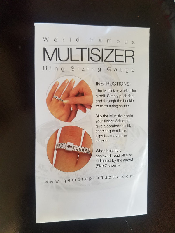 Ring sizers Multi sizer finger gauge ring size measure tool belt sizer