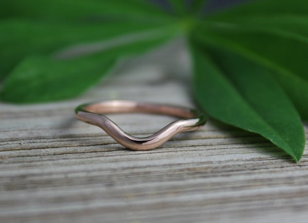 14k Rose Gold Wedding Band, Matching Band, Bridal Set, Wedding Set, Eco Friendly, Ready to Ship Gold Ring